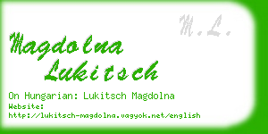 magdolna lukitsch business card